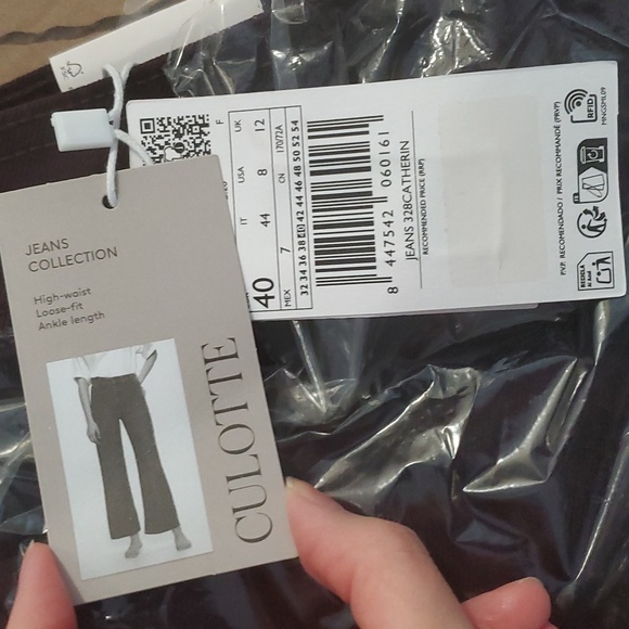 🍷 Mango High Rise culotte jeans - Picture 6 of 10